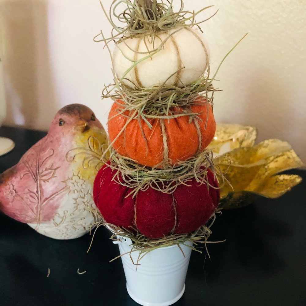 Fabric felt Stuffed Pumpkins decor